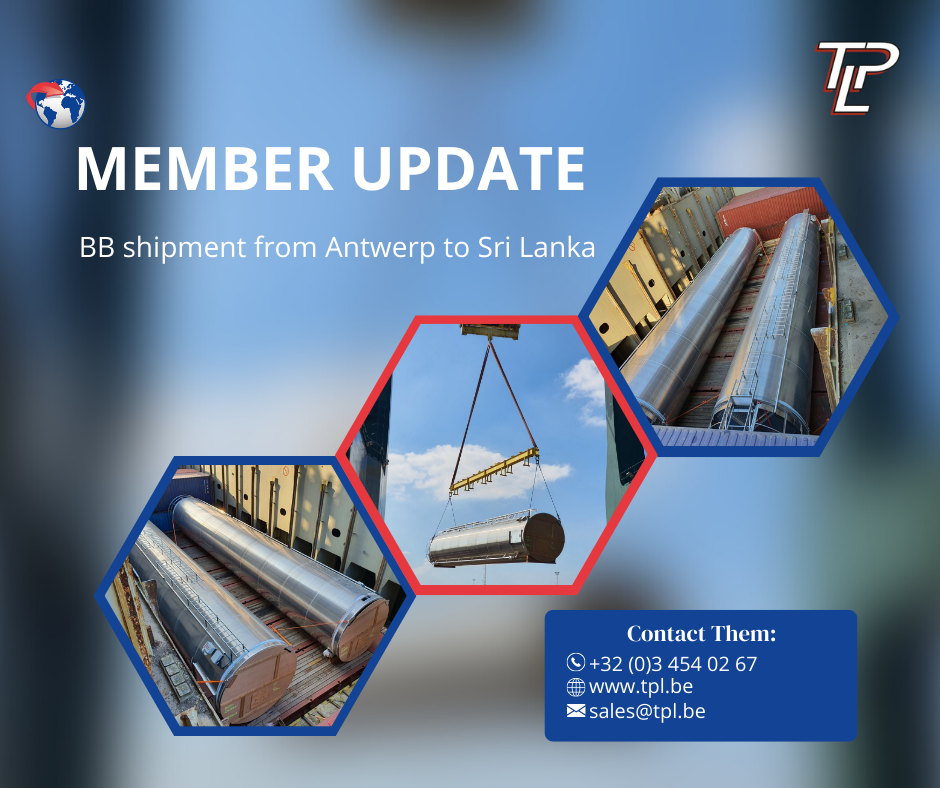 TPL BB shipment from Antwerp to Sri Lanka